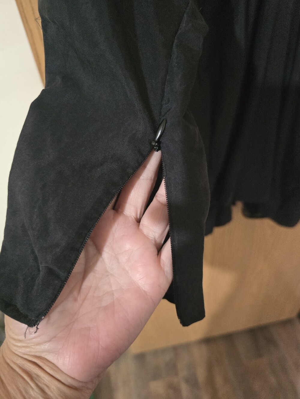 Nwt Zara Black V-Neck Balloon Sleeve Maxi Dress - Picture 3 of 8